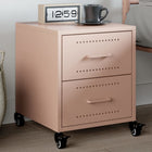 Nightstand 36x39x43.5 cm steel pink