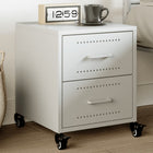 Nightstand 36x39x43.5 cm steel white