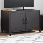 Tv-meubel 68x39x43,5 cm staal zwart