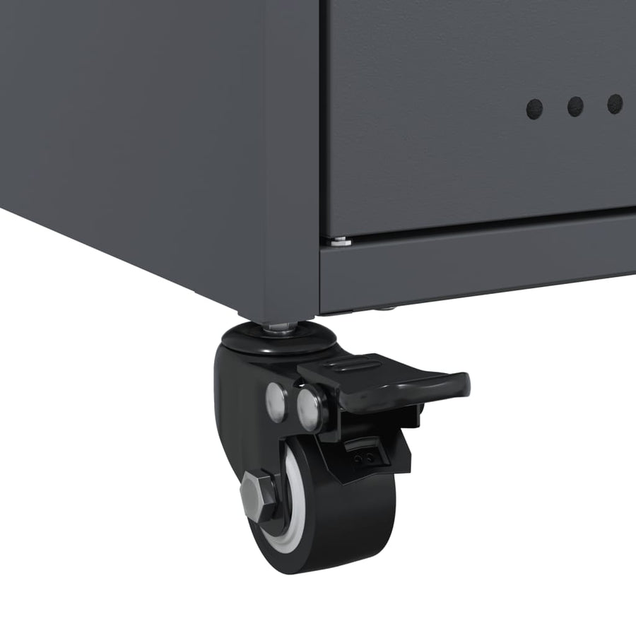 Tv-meubel 68x39x43,5 cm koudgewalst staal antracietkleurig