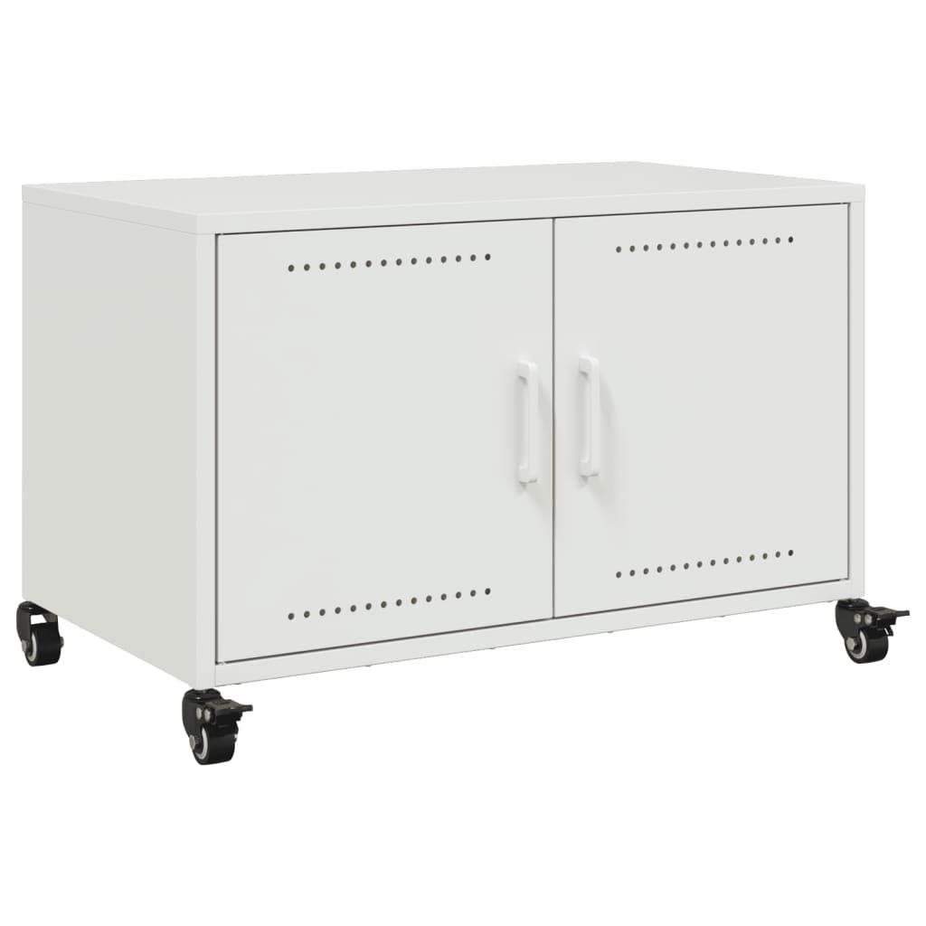 Tv-meubel 68x39x43,5 cm staal wit