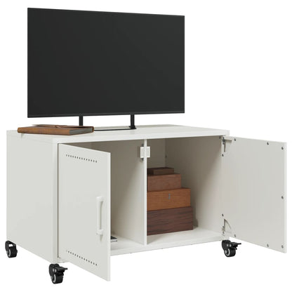 Tv-meubel 68x39x43,5 cm staal wit