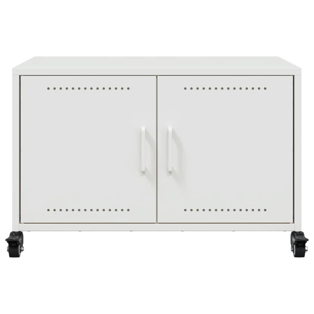 Tv-meubel 68x39x43,5 cm staal wit