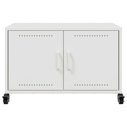 Tv-meubel 68x39x43,5 cm staal wit
