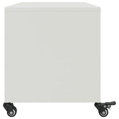 Tv-meubel 68x39x43,5 cm staal wit