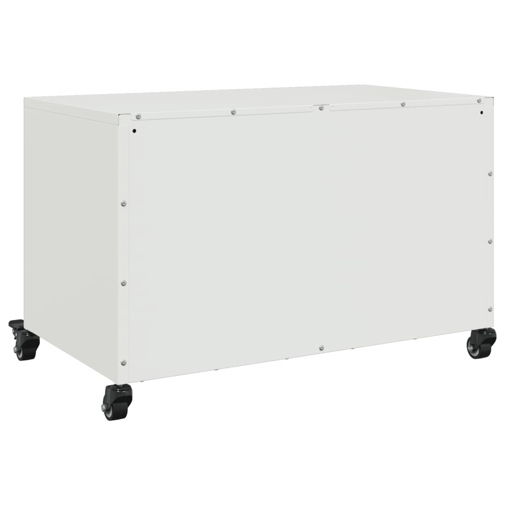 Tv-meubel 68x39x43,5 cm staal wit