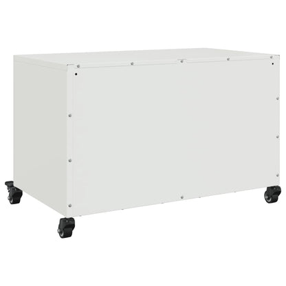 Tv-meubel 68x39x43,5 cm staal wit