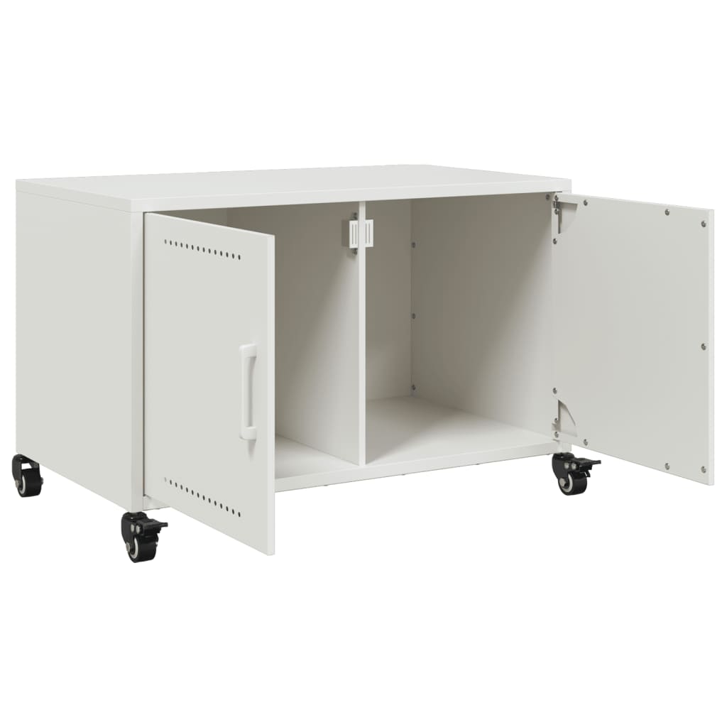 Tv-meubel 68x39x43,5 cm staal wit