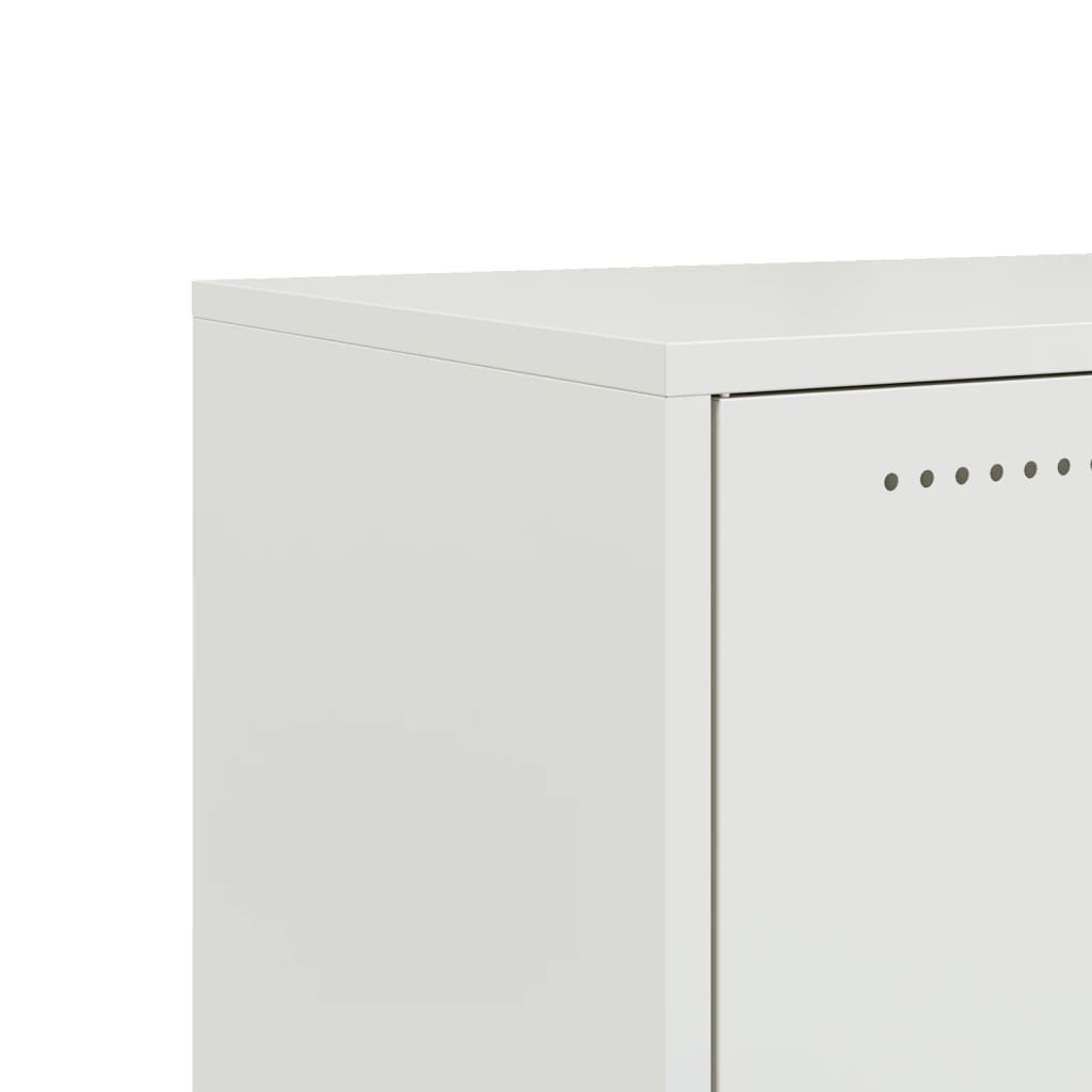 Tv-meubel 68x39x43,5 cm staal wit
