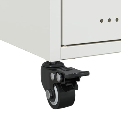 Tv-meubel 68x39x43,5 cm staal wit