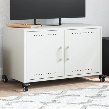 Tv-meubel 68x39x43,5 cm staal wit