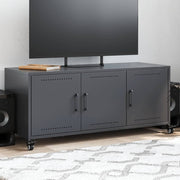 Tv-meubel 100,5x39x43,5 cm staal antraciet