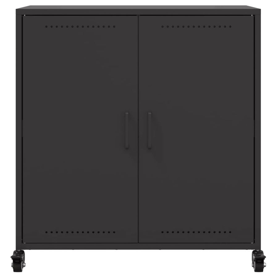 Dressoir 68,5x39x72 cm koudgewalst staal zwart