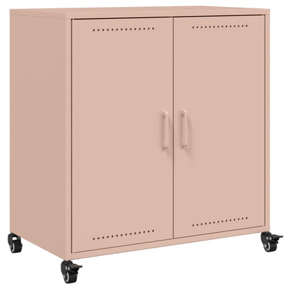 Dressoir 68X39X72 Cm Staal Roze