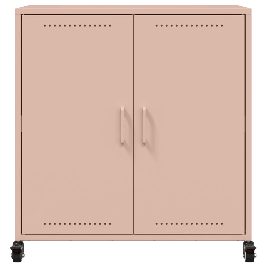 Dressoir 68X39X72 Cm Staal Roze