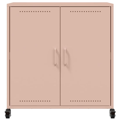 Dressoir 68X39X72 Cm Staal Roze