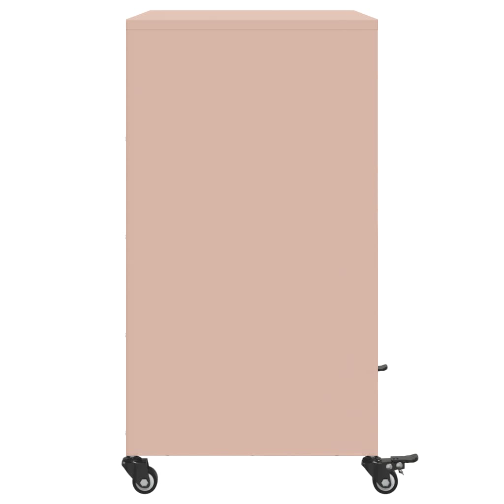 Dressoir 68X39X72 Cm Staal Roze