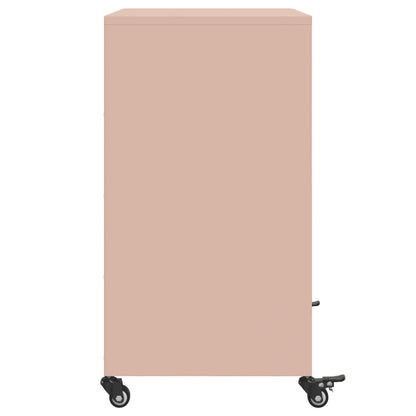 Dressoir 68X39X72 Cm Staal Roze