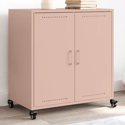 Dressoir 68X39X72 Cm Staal Roze