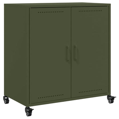 Dressoir 68,5x39x72 cm koudgewalst staal olijfgroen