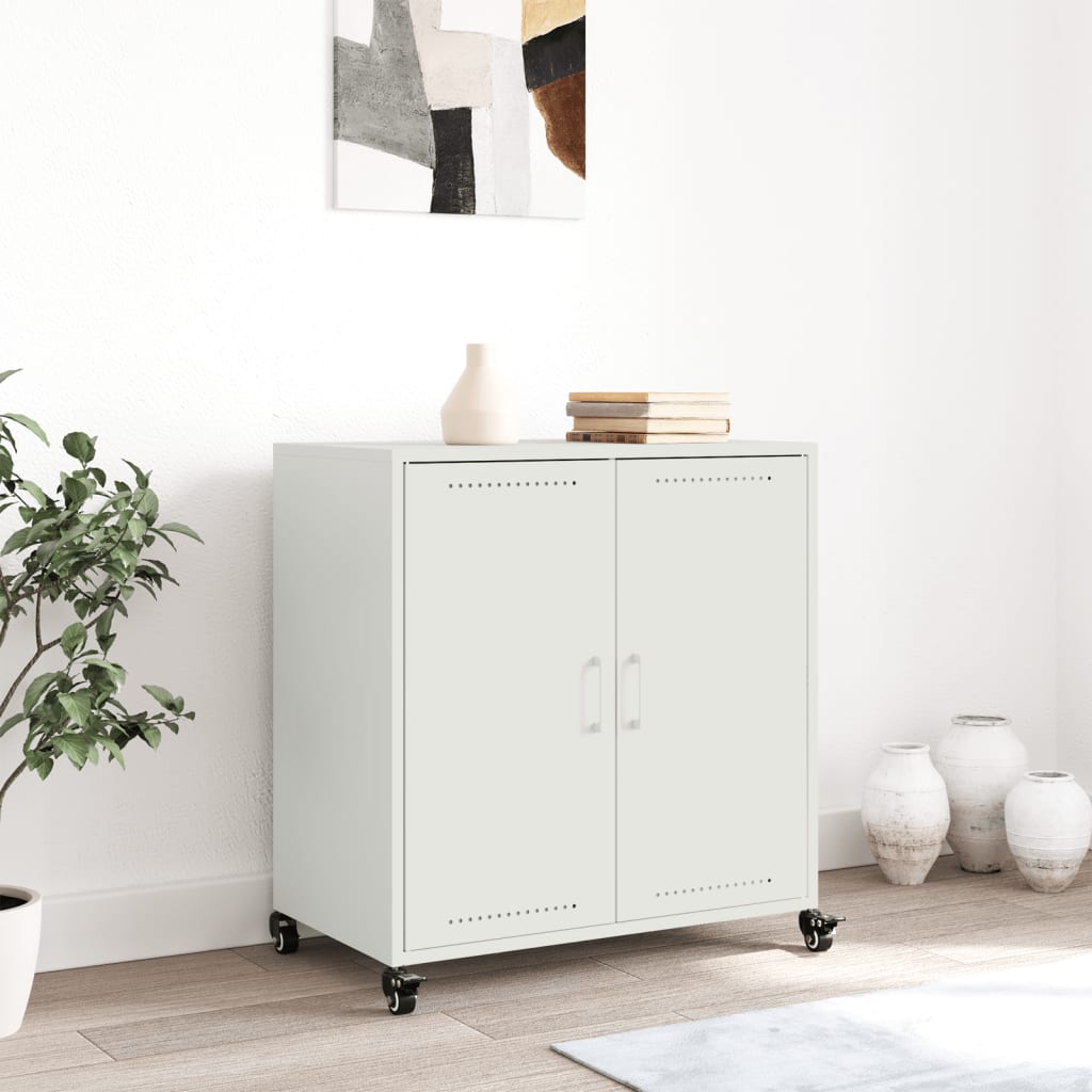Dressoir 68,5x39x72 cm koudgewalst staal wit
