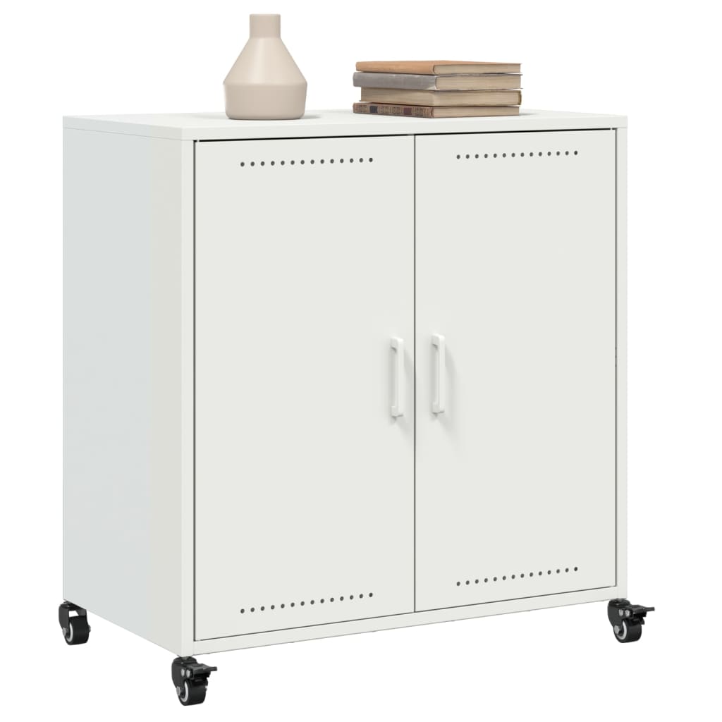 Dressoir 68,5x39x72 cm koudgewalst staal wit