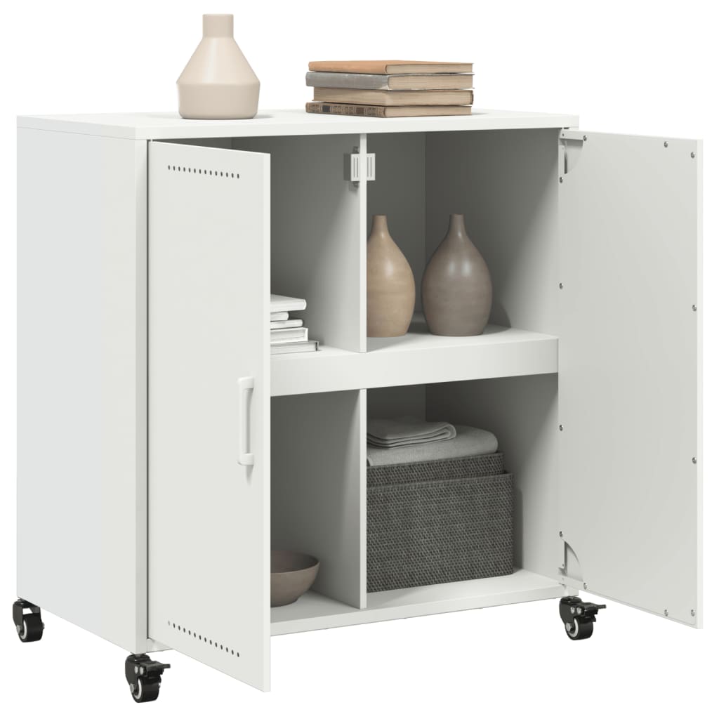 Dressoir 68,5x39x72 cm koudgewalst staal wit