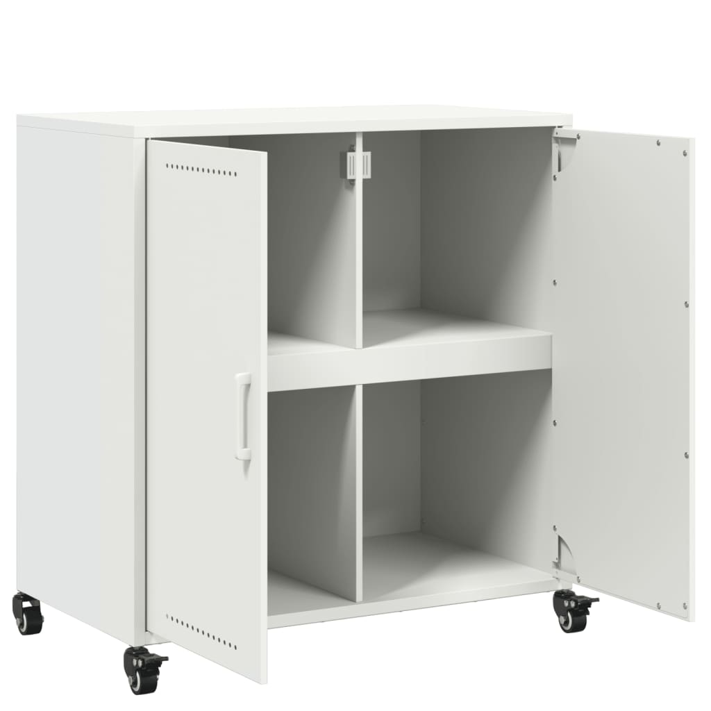 Dressoir 68,5x39x72 cm koudgewalst staal wit