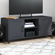 Tv-meubel 100,5x39x43,5 cm staal antraciet