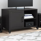 TV cabinet 68x39x43.5 cm steel black