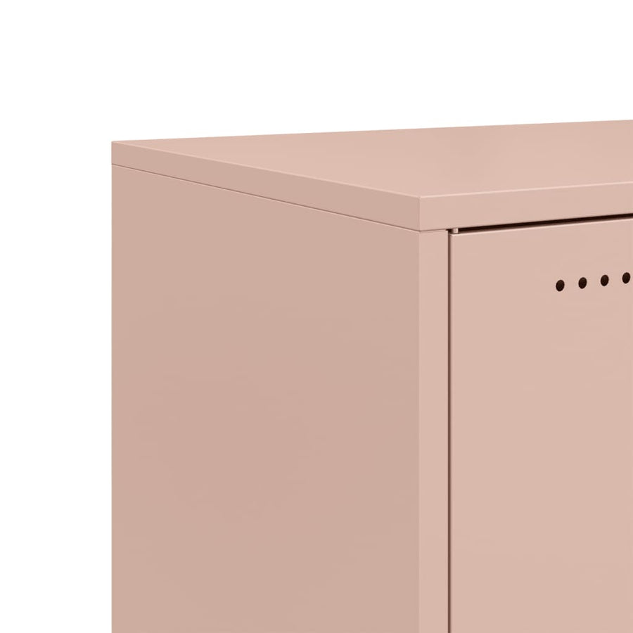 Tv-meubel 68x39x43,5 cm koudgewalst staal roze