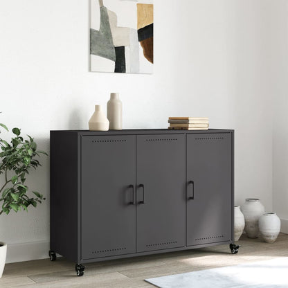Dressoir 100,5X39X72 Cm Staal Zwart