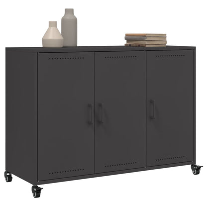 Dressoir 100,5X39X72 Cm Staal Zwart
