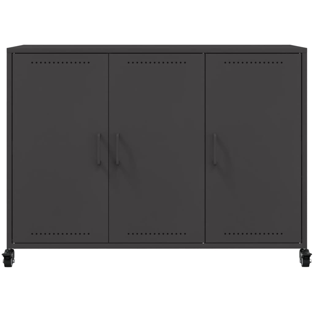 Dressoir 100,5X39X72 Cm Staal Zwart