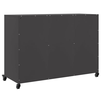 Dressoir 100,5X39X72 Cm Staal Zwart