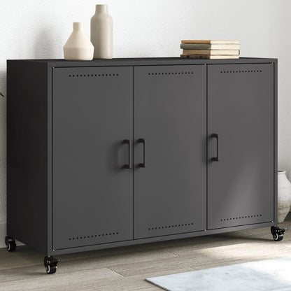 Dressoir 100,5X39X72 Cm Staal Zwart