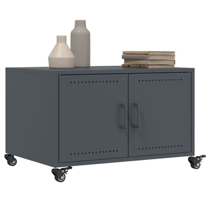 Salontafel 68x50x43,5 cm koudgewalst staal antracietkleurig