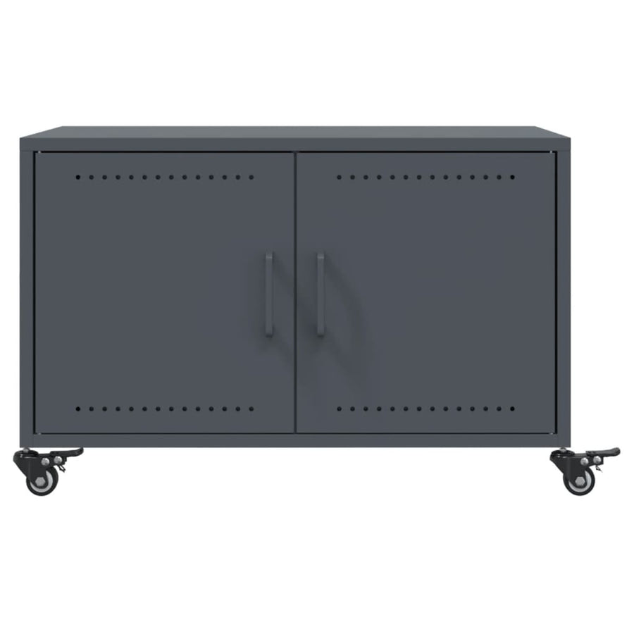 Salontafel 68x50x43,5 cm koudgewalst staal antracietkleurig