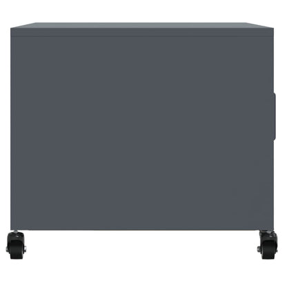 Salontafel 68x50x43,5 cm koudgewalst staal antracietkleurig