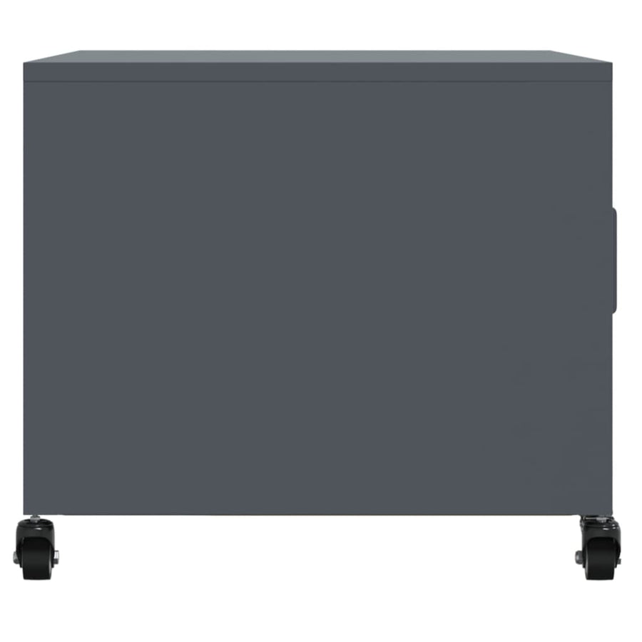 Salontafel 68x50x43,5 cm koudgewalst staal antracietkleurig