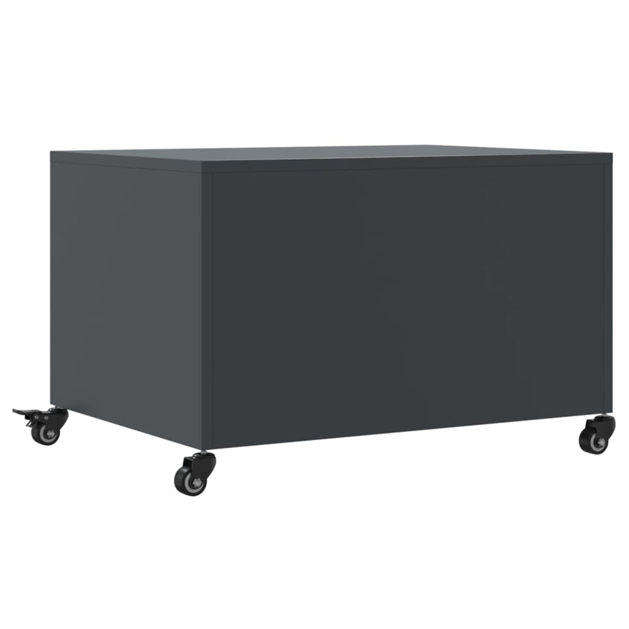 Salontafel 68x50x43,5 cm koudgewalst staal antracietkleurig