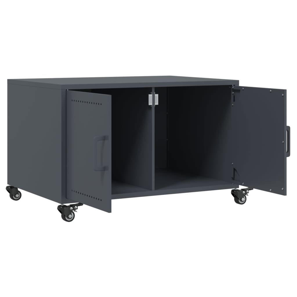 Salontafel 68x50x43,5 cm koudgewalst staal antracietkleurig