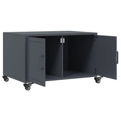 Salontafel 68x50x43,5 cm koudgewalst staal antracietkleurig