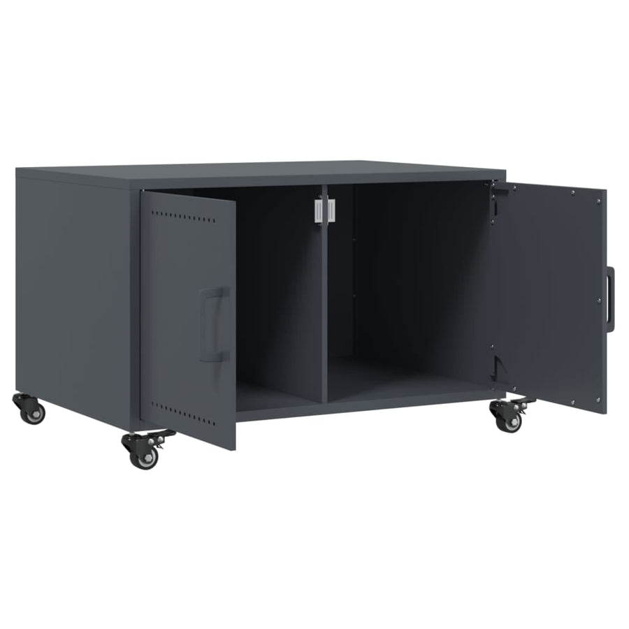 Salontafel 68x50x43,5 cm koudgewalst staal antracietkleurig