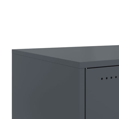 Salontafel 68x50x43,5 cm koudgewalst staal antracietkleurig