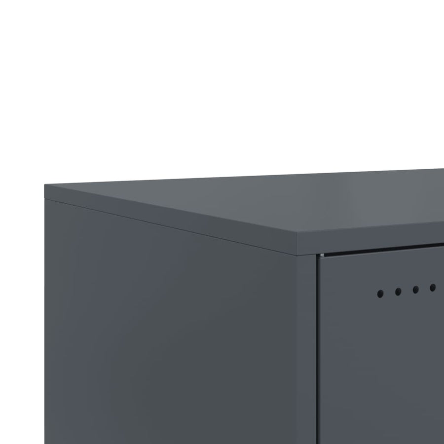 Salontafel 68x50x43,5 cm koudgewalst staal antracietkleurig