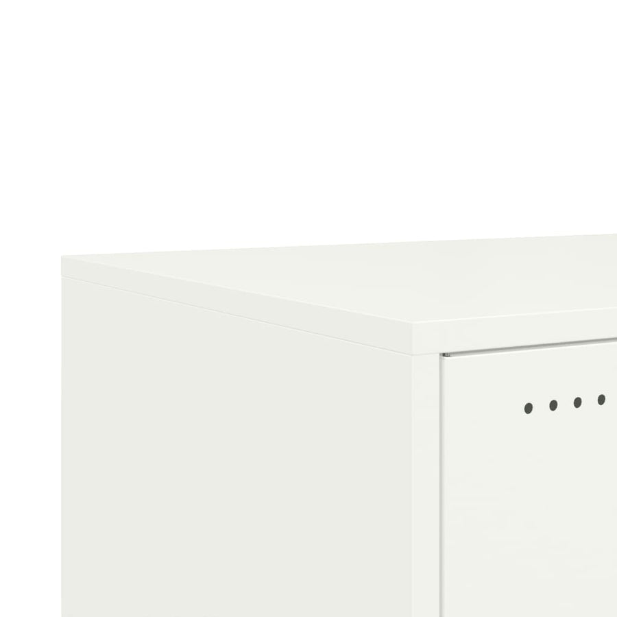 Salontafel 68x50x43,5 cm koudgewalst staal wit