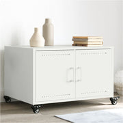 Salontafel 68x50x43,5 cm staal wit