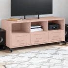 TV cabinet 100.5x39x43.5 cm steel pink