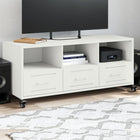 TV unit 100.5x39x43.5 cm steel white